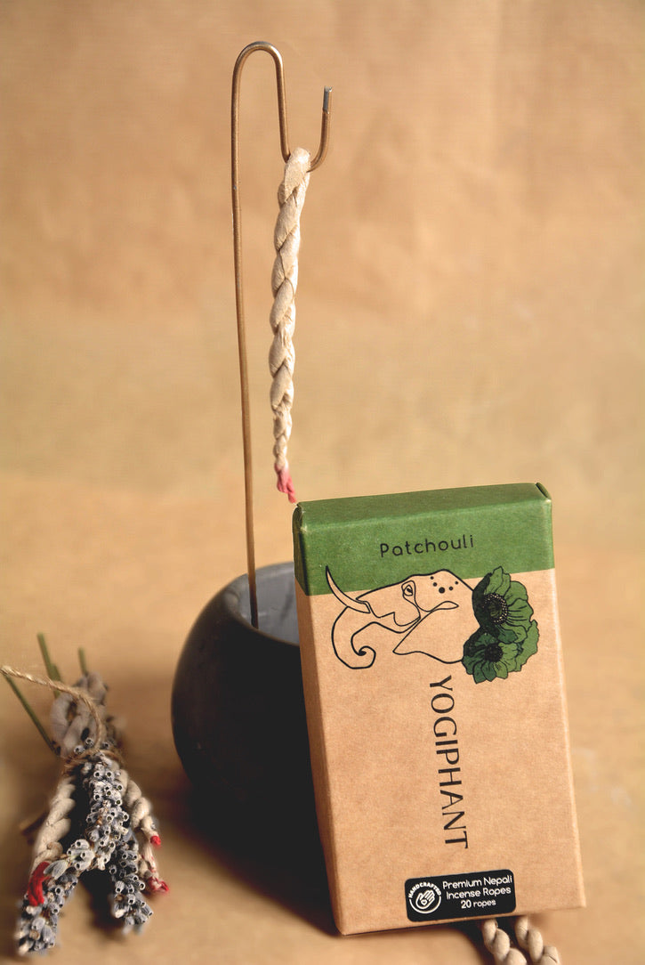 Patchouli Rope Incense & Holder