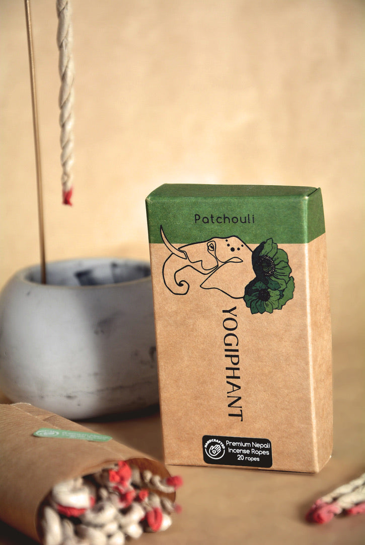 Patchouli Rope Incense & Holder